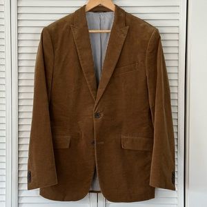 Banana Republic, Brown Corduroy Blazer, Striped Lining, 42R, great condition!